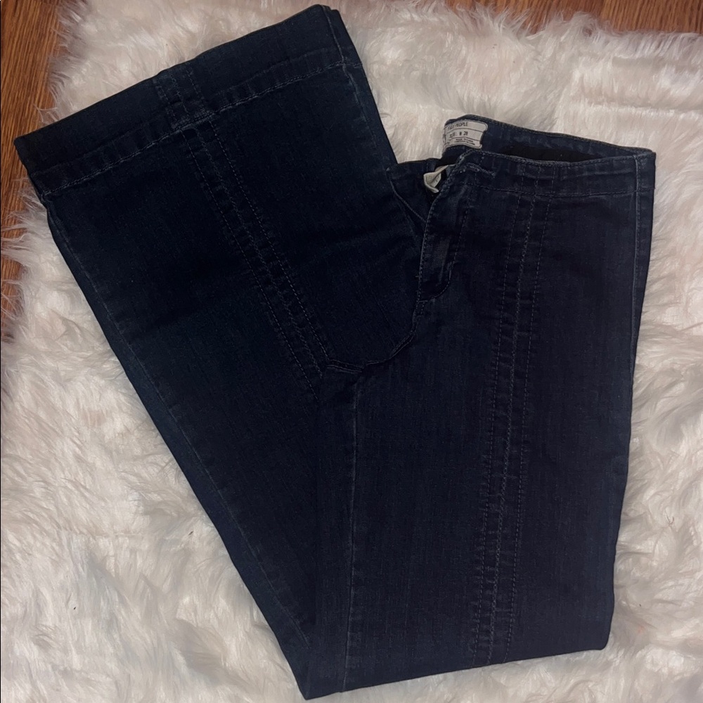 Free People Black Bootcut Jeans